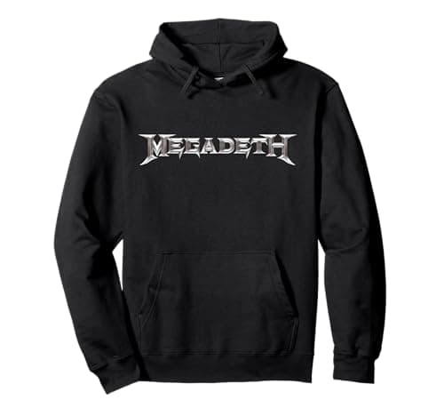 Megadeth - Chrome Logo Pullover Hoodie