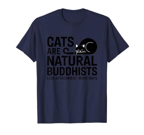 Cats are Natural Buddhists Funny T-Shirt – Ärligt Test & Omdöme 2024
