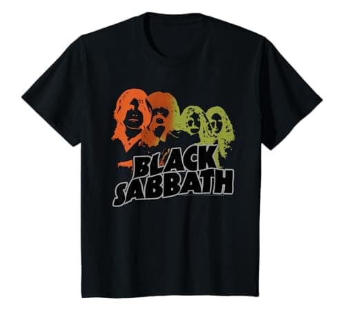 Kids Black Sabbath Band Sketch Kids Black T-Shirt