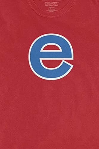 Rage Against The Machine T Shirt Big E Band Logo Official Unisex Red Size L