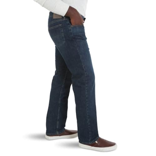Authentics Comfort Flex Waist Relaxed Fit Jean, carbon, 46W x 30L