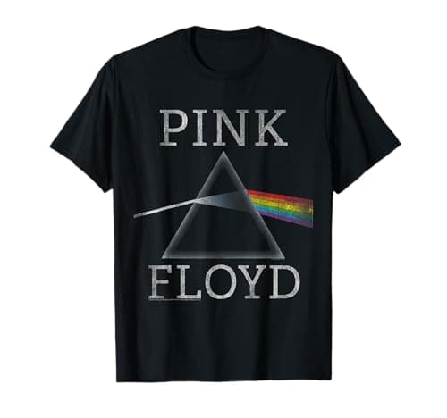 Official Pink Floyd Dark Side of The Moon Prism Band Music T-Shirt