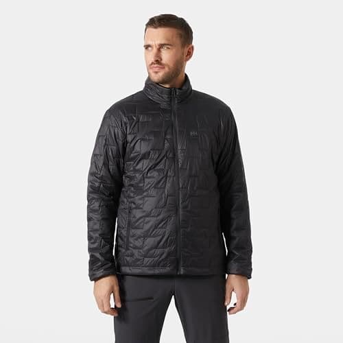 Helly-Hansen Lifaloft Insulator Ski Jacket for Men - Lightweight, Water-Resistant & Windproof with Handwarmer Pockets, 991 Black Matte - Medium