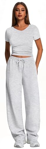 Kivdol 2 Piece Lounge Sets for Women Summer Outfits 2025 Fashion Two Piece Sweatsuits Casual Outfits Clothes Top Sets