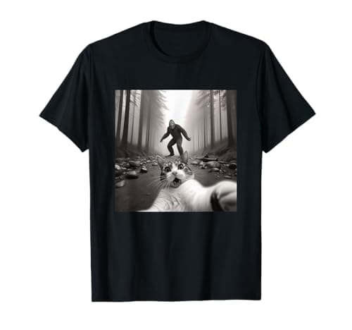Funny Cat Bigfoot T-Shirt Review: Cat Selfie Design Tested