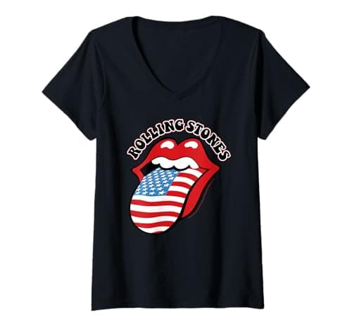 Rolling Stones Damtröja – Vintage Tongue V-Neck Test & Recension