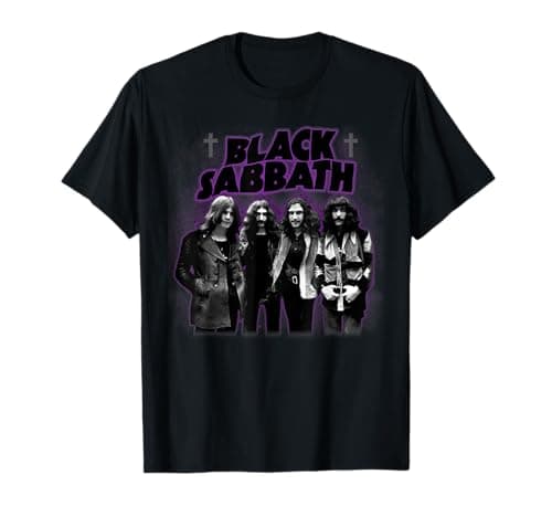 Black Sabbath Cross Glow Group T-Shirt