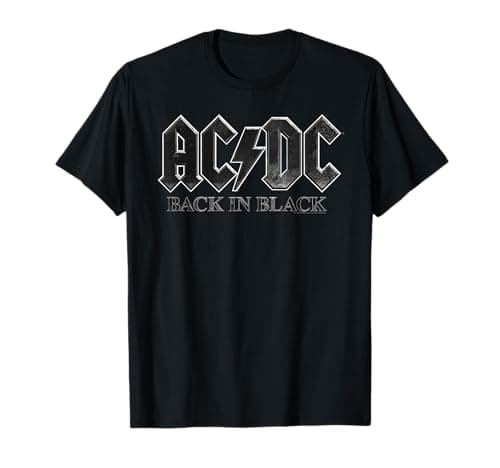 AC/DC Back in Black North America PWRUP 2025 Tour T-Shirt