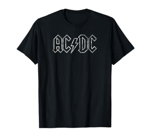 Official AC/DC Jagged Logo Vintage Band T-Shirt