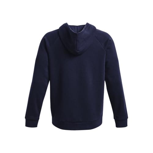 Under Armour Men's Rival Fleece Full Zip Hoodie, (410) Midnight Navy / / White, X-Large