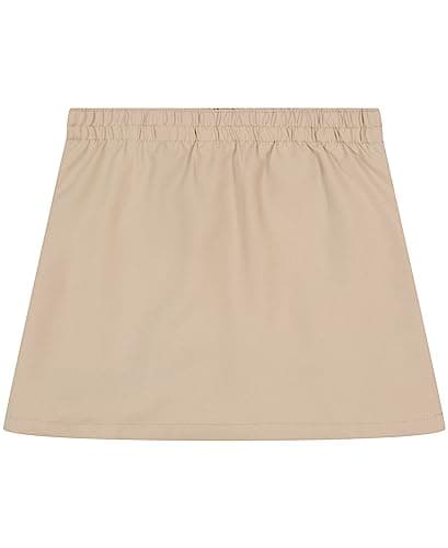 Nautica Girls School Uniform Pleated Scooter with Pockets Skirt, Khaki, 10 US