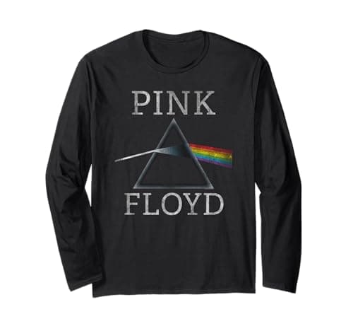 Official Pink Floyd Dark Side of The Moon Rock Band Long Sleeve T-Shirt
