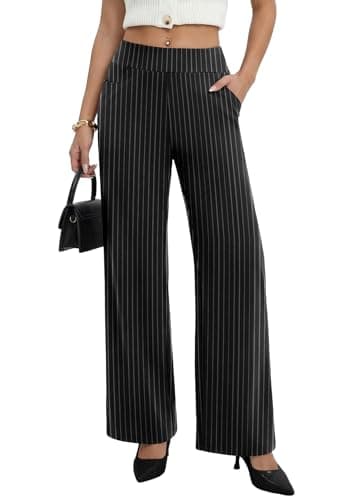 Sampeel Striped Pants Review: Wide Leg Palazzo para mujer