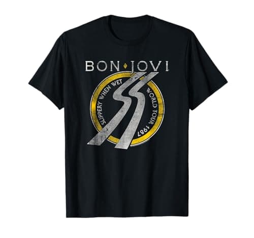 Bon Jovi Slippery When Wet World Tour T-Shirt Small