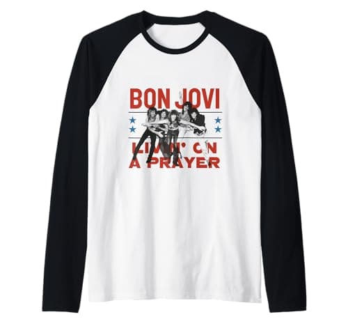 Bon Jovi Livin' On A Prayer Raglan Baseball Tee Review