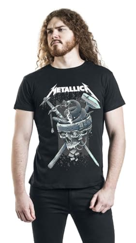 Metallica T Shirt History White Band Logo Official Mens Black Size XXL