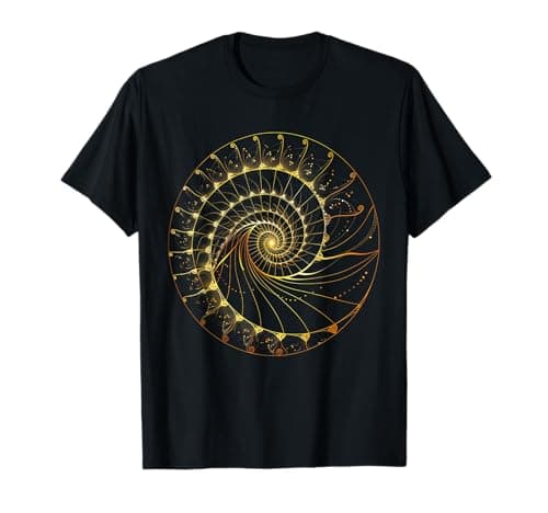 T-shirt Fibonacci Spirale - Géométrie Sacrée Mathématiques