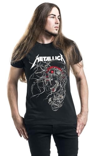 Metallica T Shirt Spider Dead Band Logo Official Mens Black Size XL