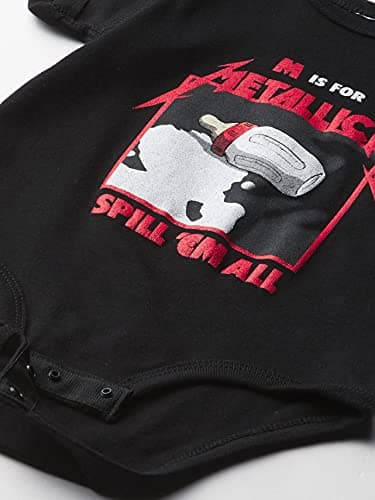 Metallica baby boys Metallica M for Kea Bodysuit and Toddler T Shirt Set, Black, 6 Months US