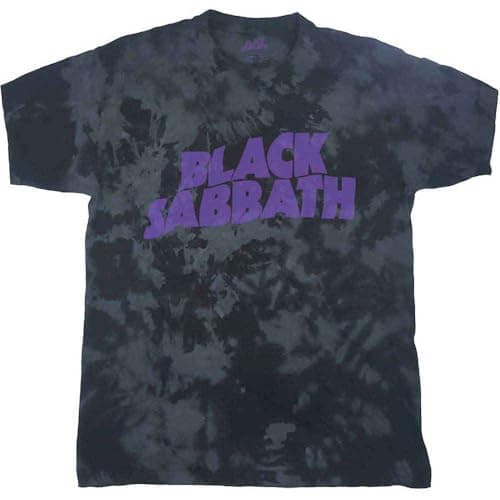 Black Sabbath T Shirt Classic Band Logo Official Dip Dye On Black Unisex Size L