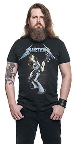 Metallica 'Cliff Burton Squindo Stack' (Black) T-Shirt (x-Large)