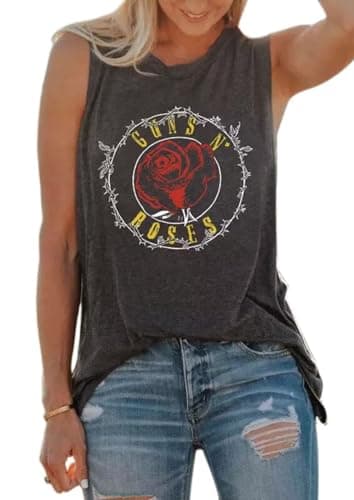 VKEGNIO Roses Skull Graphic Tank Top Review – Summer Vest Worth the Money?