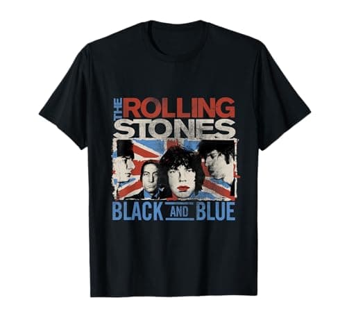 Official The Rolling Stones Black and Blue T-Shirt