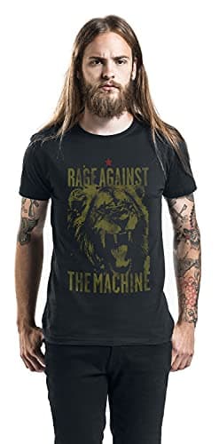 Rage Against The Machine T Shirt Pride Band Logo Official Mens Black Size XL