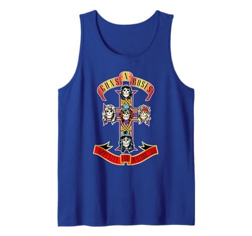 Guns N' Roses Official Cross Tank Top Small