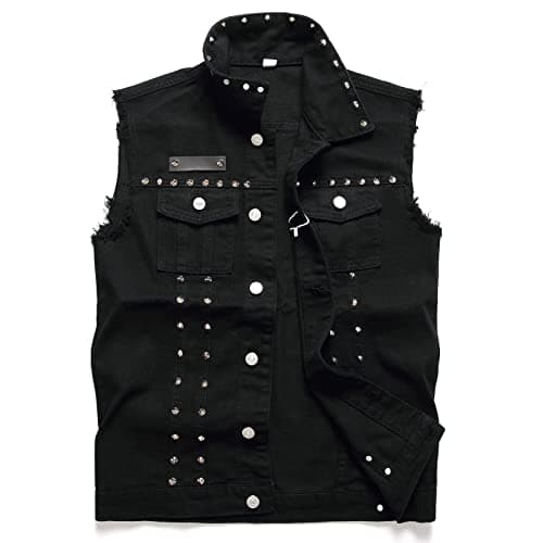 JUDIGODR Punk Denim Vest Review – Studded Rock Vest Worth It?