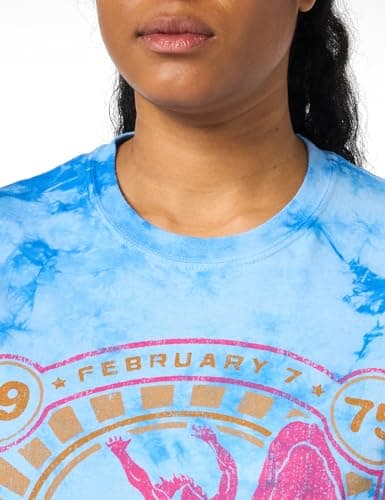 Led Zeppelin Blue Cloud Tee, Blue Tie Dye, Small