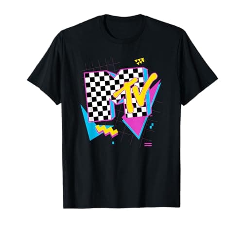 MTV Retro Checkered Neon Shapes T-Shirt Review (Tested 2024)