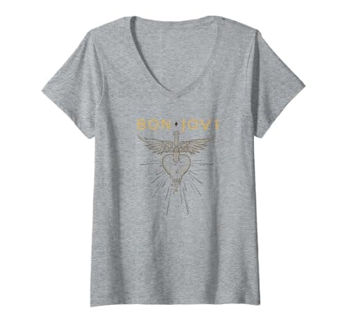 Bon Jovi Greatest Hits V-Neck T-Shirt Review – Honest Verdict