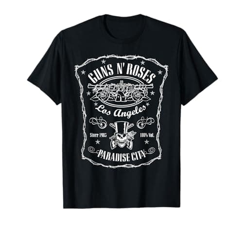 Official Guns N' Roses Paradise Label T-Shirt