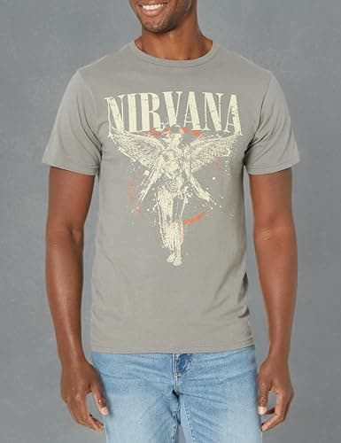 Nirvana unisex adult Nirvana in Utero T-shirt, Asphalt, Large T Shirt, Asphalt, Large US