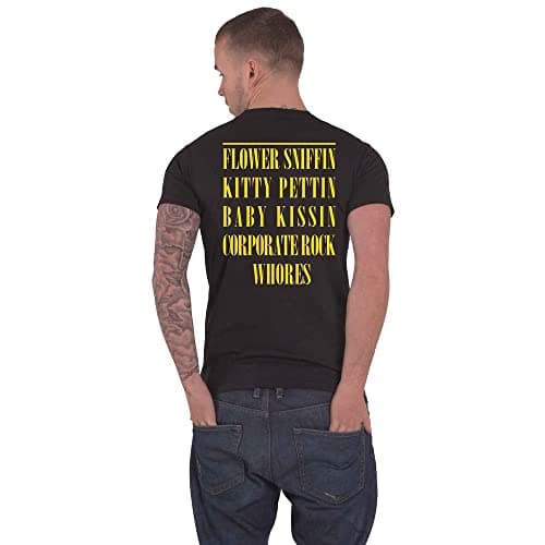 Nirvana T Shirt Flower Sniffin Band Logo Nevermind Official Mens Black Size L