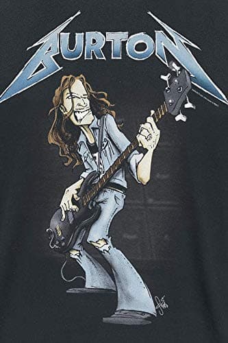 Metallica 'Cliff Burton Squindo Stack' (Black) T-Shirt (x-Large)