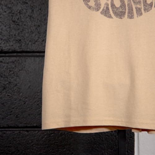 Rolling Stones Men's 0's Logo T-Shirt X-Large Sand