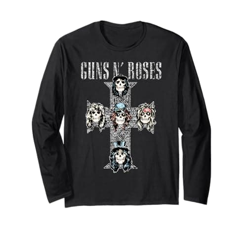 Guns N' Roses Vintage Skull Long Sleeve T-Shirt – Recension