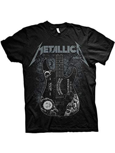 Metallica Unisex Adult's Hammett Ouija Guitar T Shirt - Large, Black