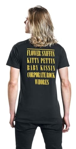 Live Nation Men's Nirvana-Smiley T-Shirt Small Black