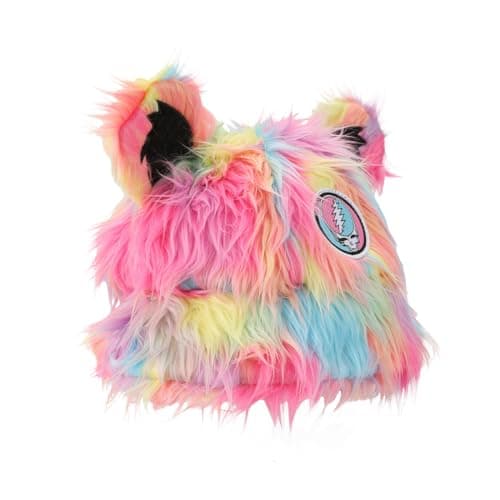Bioworld Grateful Dead Logo Multicolored Bucket Hat with 3D Bear Ears
