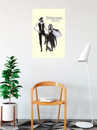 BUY ART FOR LESS Officially Licensed Fleetwood Mac Rumours 1977 Art Poster - 36 x 24 Inch - Decorative Print - Poster Paper - Ready to Frame