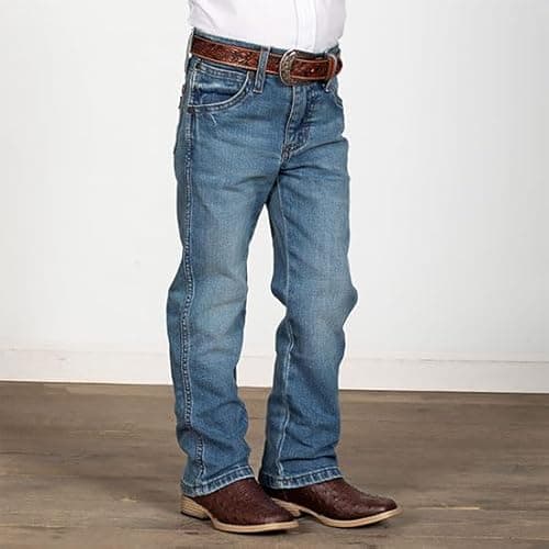 Wrangler Boys' Retro Slim Fit Straight Leg Jean, Roughhouse, 6 Slim