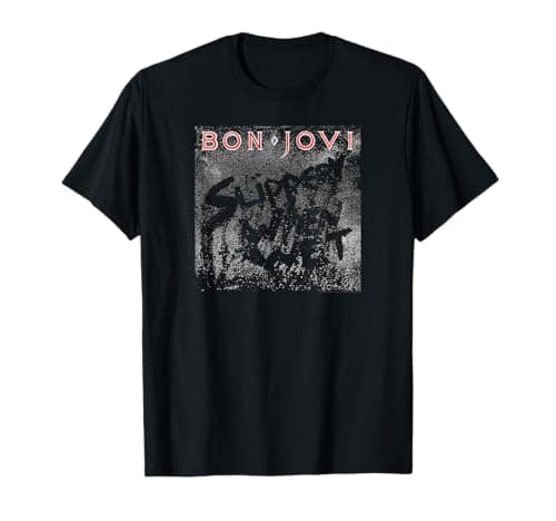 Bon Jovi Slippery When Wet V-Neck T-Shirt Review