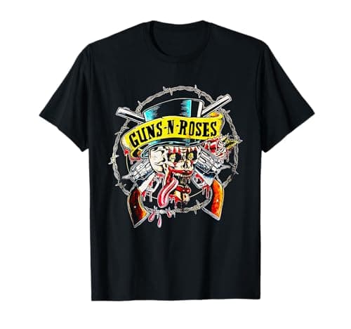 Official Guns N' Roses Skull & Guns T-Shirt
