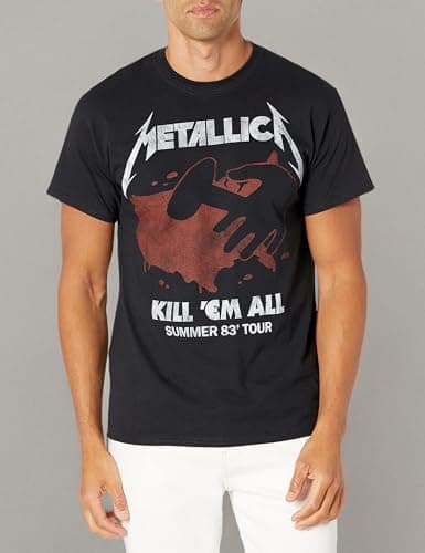 Metallica Men's Kill 'Em All Tour T-Shirt X-Large Black
