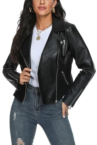 Avis veste en cuir synthétique Fahsyee femme : Test complet 2024
