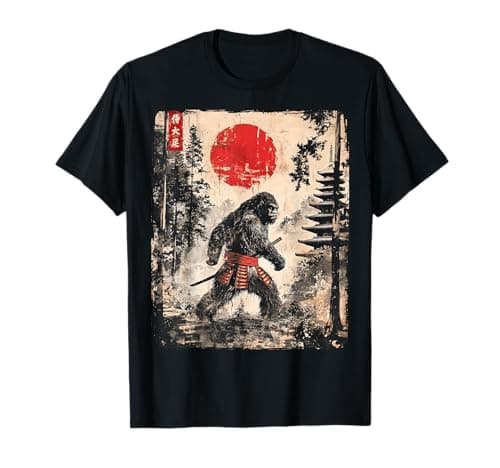 Camiseta Samurai Bigfoot con Arte Ukiyo-e Japonés – Revisión Honesta