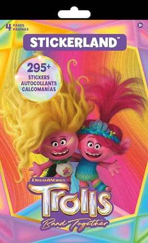 Trolls Band Together STICKERLAND Sticker Pad Review - 300+ Stickers